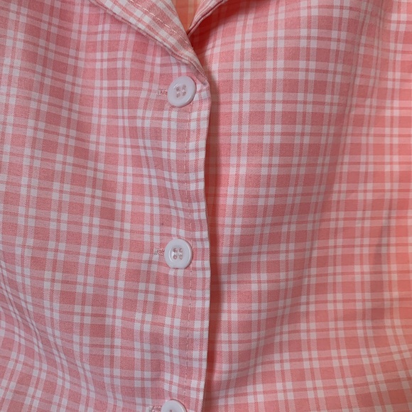Romwe Plaid crop top pink S - Picture 8 of 11